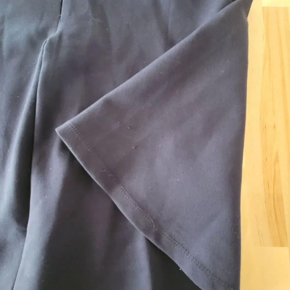 Lulus Lined Sleeveless Skater Dress Navy Blue, Stretch Twirl Party Dance Heart - Picture 11 of 12